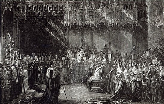 The Coronation of the Queen à (d'après) Sir George Hayter