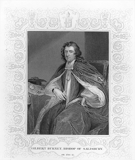 Gilbert Burnet, Bishop of Salisbury; engraved by H. Robinson à (d'après) Sir Godfrey Kneller