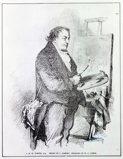 Joseph Mallord William Turner; engraved by W.J. Linton, c.1837 à (d'après) Sir John Gilbert