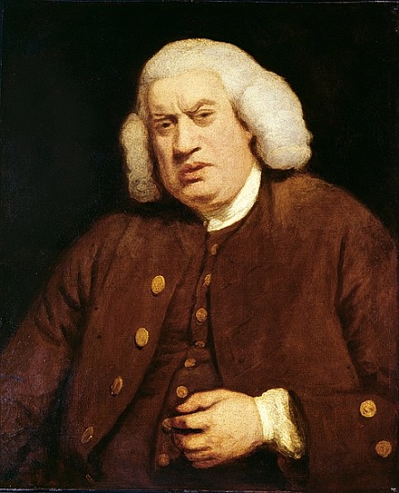 Portrait of Dr. Samuel Johnson (1709-84) à (d'après) Sir Joshua Reynolds