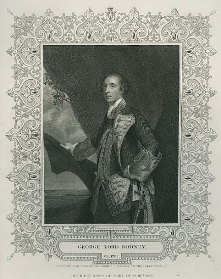 Sir George Brydges Rodney à (d'après) Sir Joshua Reynolds
