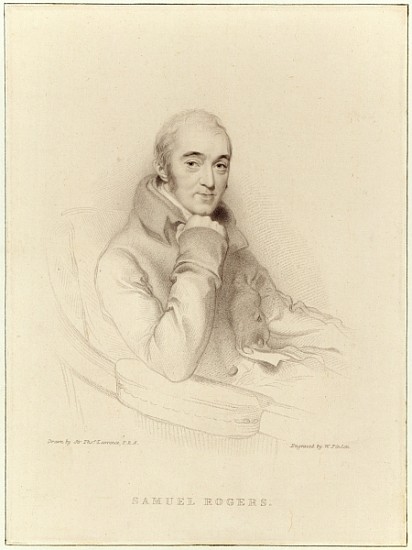 Samuel Rogers; engraved by William Finden à (d'après) Sir Thomas Lawrence