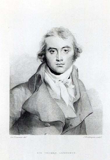 Self Portrait; engraved by J. Worthington à (d'après) Sir Thomas Lawrence