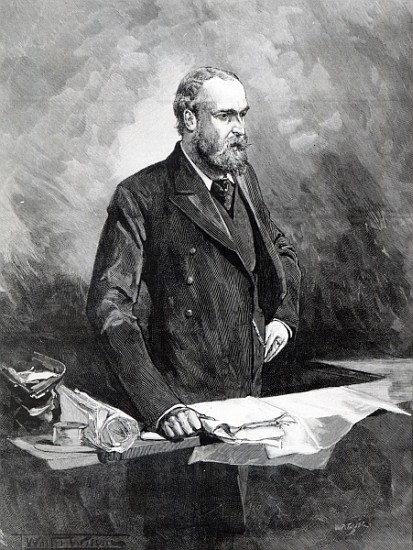 Charles Stewart Parnell, in the witness box during the Special Commission investigating alleged link à (d'après) Walter Wilson