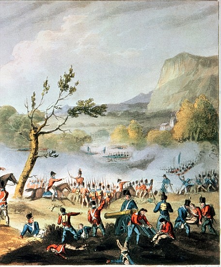 Battle of Maida, July 4th, 1806; engraved by Thomas Sutherland (b.c.1785)(detail of 70293) à (d'après) William Heath