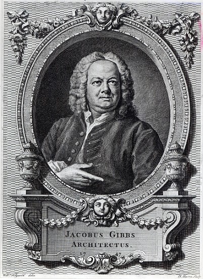 James Gibbs; engraved by Bernard Baron, 1747 à (d'après) William Hogarth