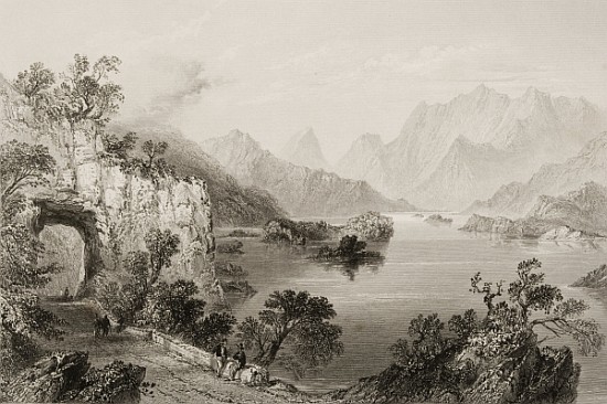 The Upper Lake at Killarney, County Killarney, Ireland, from ''Scenery and Antiquities of Ireland'' à (d'après) William Henry Bartlett