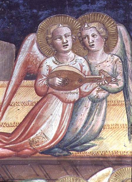 Two Musical Angels, a detail from The Life of the Virgin and the Sacred Girdle, from the Chapel of t à Agnolo/Angelo di Gaddi