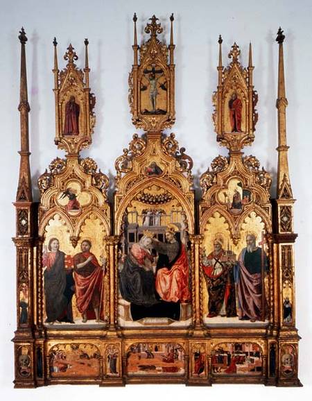 Coronation of the Virgin, triptych à Agnolo & Bartolomeo degli Erri