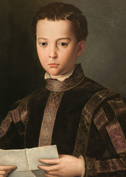 Portrait of Francesco I de' Medici (1541-87) as a Young Boy à Agnolo Bronzino