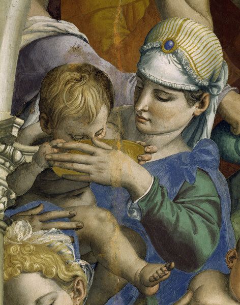 A.Bronzino, Moses schlägt Wasser, Detail à Agnolo Bronzino