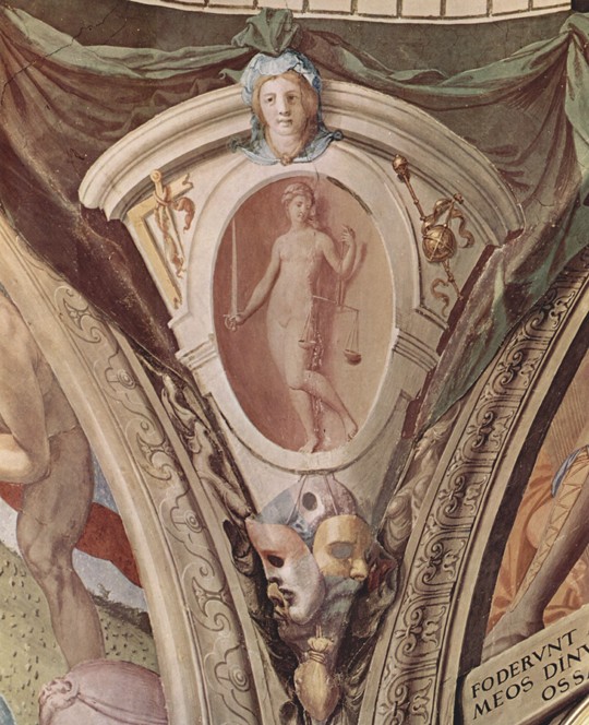 Allegories Of The Cardinal Virtues. Frescoes In The Chapel Of Eleonora Da Toledo à Agnolo Bronzino