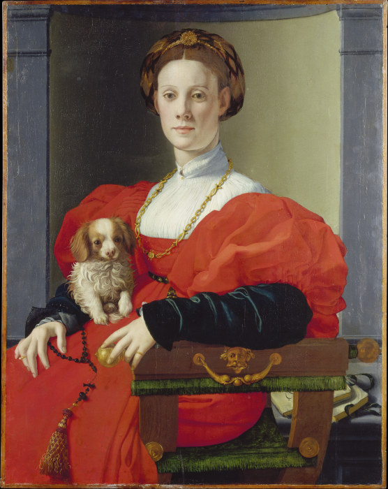 Portrait of a Lady in Red (Francesca Salviati?) à Agnolo Bronzino