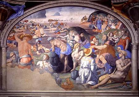 The Crossing of the Red Sea à Agnolo Bronzino