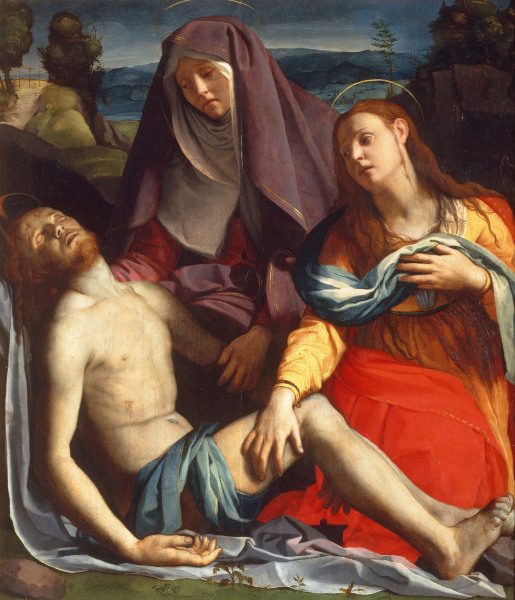 Dead Christ & Mary / Bronzino / c.1530 à Agnolo Bronzino