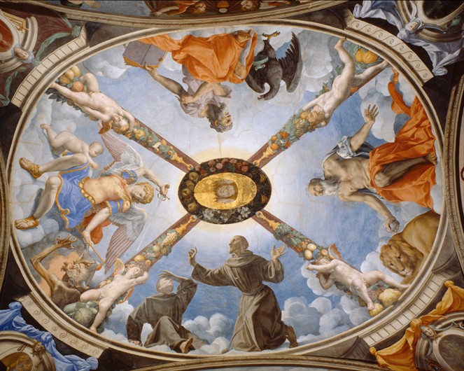 Ceiling painting of the Chapel of Eleonor of Toledo in the Palazzo Vecchio à Agnolo Bronzino