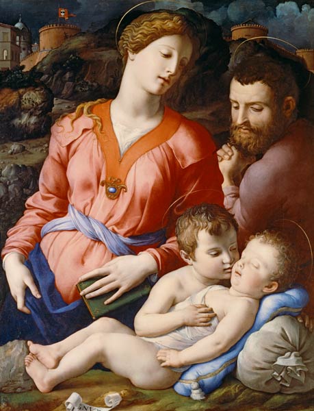 Holy Family & John / Bronzino / 1530 à Agnolo Bronzino