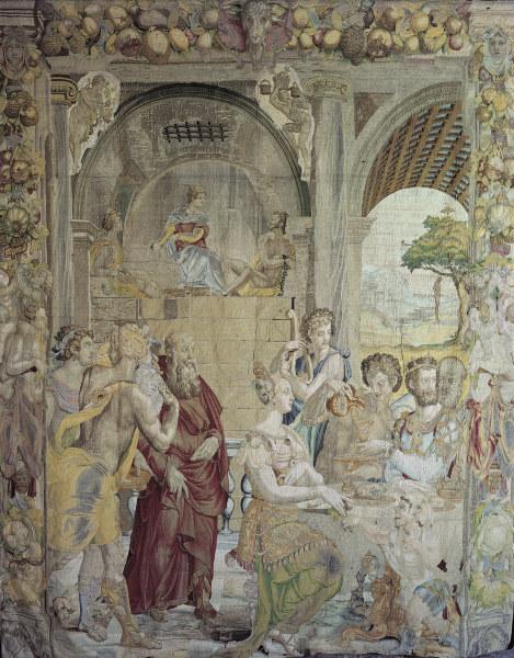 Joseph im Gefängnis / Bildteppich 1549 à Agnolo Bronzino