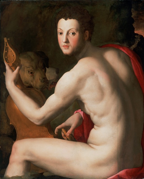 Portrait of Grand Duke of Tuscany Cosimo I de' Medici (1519-1574) as Orpheus à Agnolo Bronzino