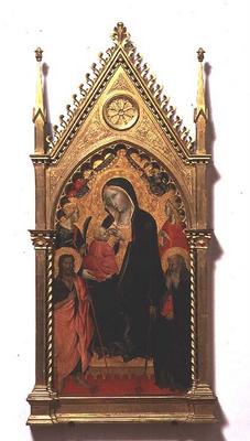 Madonna del Latte with Saints (tempera on panel) à Agnolo Gaddi
