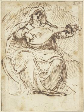Female lute player