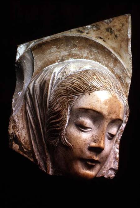 Head of a Madonna, fragment à Agostino d'Antonio  di Duccio