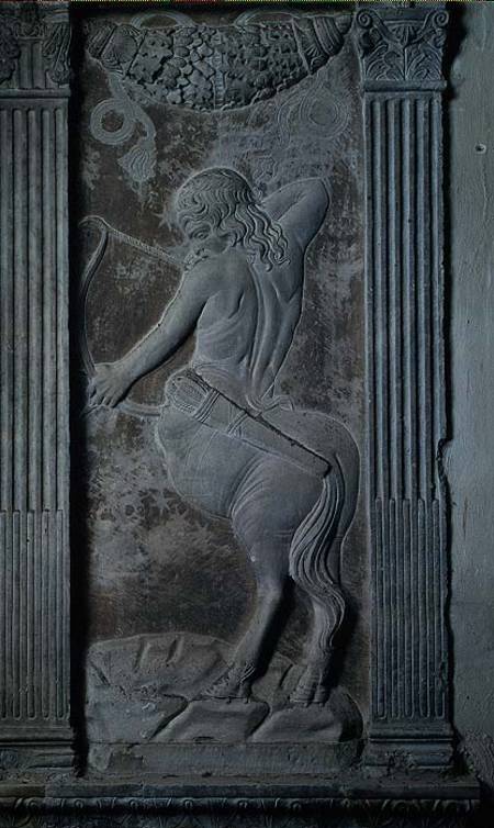 Sagittarius, relief from the Chapel of the Planets à Agostino  di Duccio