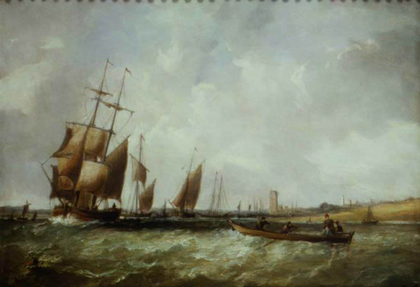 Shipping in the Bristol Channel à A.H. Vickers