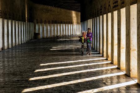 Woman with bike