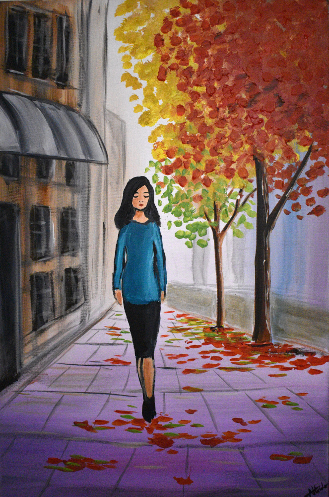 Autumn City Walk à Aisha Haider