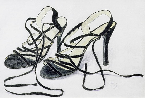 Black Strappy Shoes à Alan  Byrne