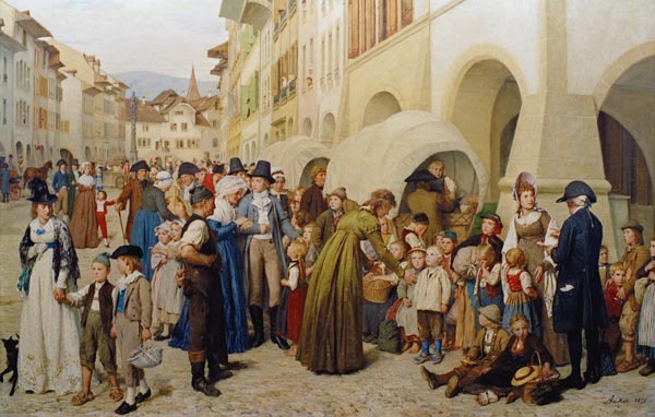 Die Länderkinder à Albert Anker