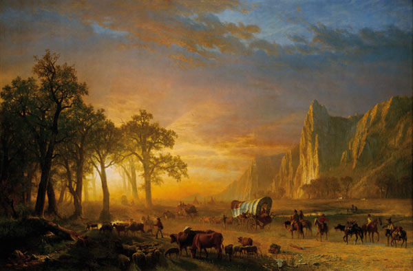 Emigrants Crossing the Plains à Albert Bierstadt