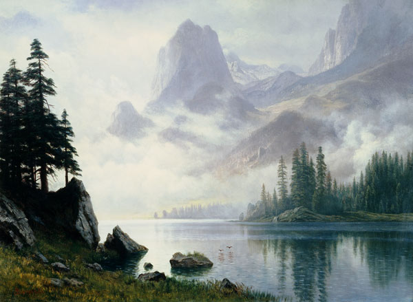 Mountain Out Of The Mist à Albert Bierstadt