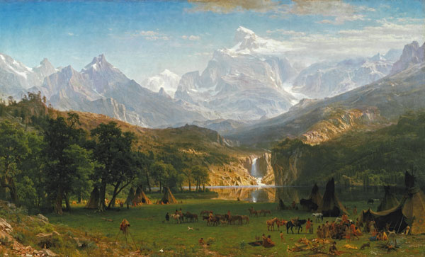 The Rocky Mountains, Lander's Peak à Albert Bierstadt