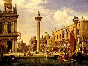 vue de Piazzetta et Piazza di SaintMarco à Venise à Albert Emil Kirchner