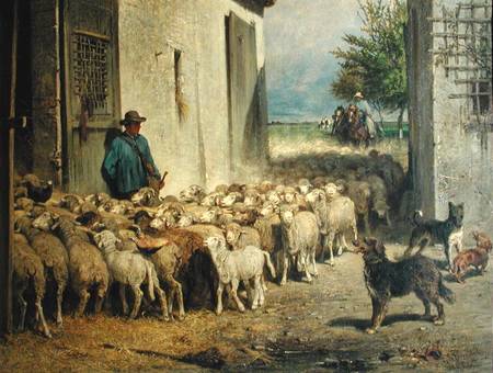 Return to the Sheepfold à Albert Heinrich Brendel