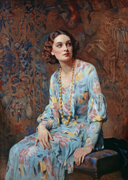 Portrait of a Lady à Albert Henry Collings