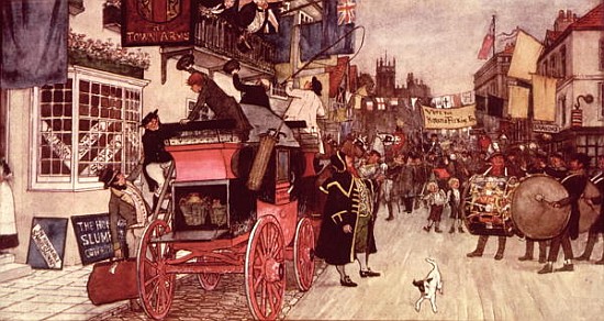 The Election Parade at Eatanswill, from ''The Pickwick Papers'' à Albert Jnr. Ludovici