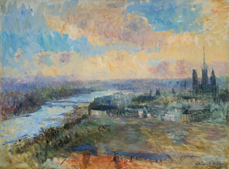 The Seine at Rouen à Albert Lebourg