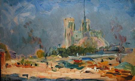 Quai de la Tournelle and Notre-Dame de Paris à Albert Lebourg