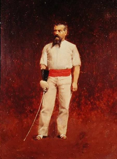Richard Burton (1821-90) in Fencing Dress à Albert Letchford
