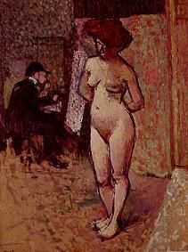 Matisse peignant dans l'atelier à Albert Marquet
