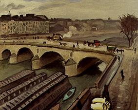 pont au dessus de la Seine à Paris. à Albert Marquet
