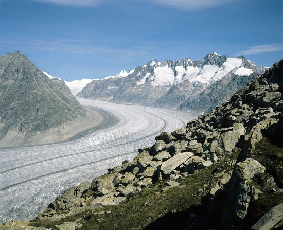 Schweiz - Aletsch Gletscher im Kanton Wallis à Albert Riethausen