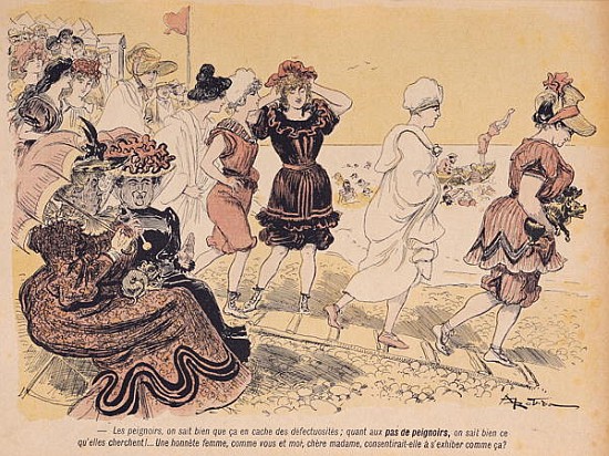 Bathers, from ''L''Assiette au Beurre'', 30th August 1902 à Albert Robida