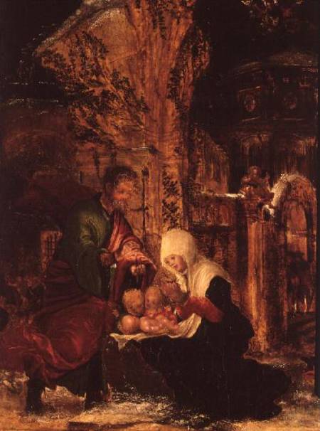 Birth of Christ (Holy Night) à Albrecht Altdorfer