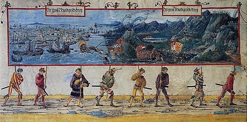 Le grand Venetianische guerre à Albrecht Altdorfer
