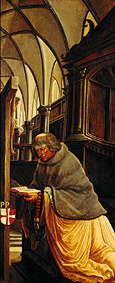 Passion/autel de Sébastien à Saint Florian Propst Mauer donateur de l'autel. à Albrecht Altdorfer