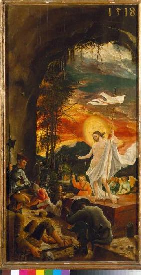Passion/autel de Sébastien à Saint Florian résurrection du Christ